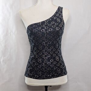 Vintage 90s Y2K One Shoulder Tank Top